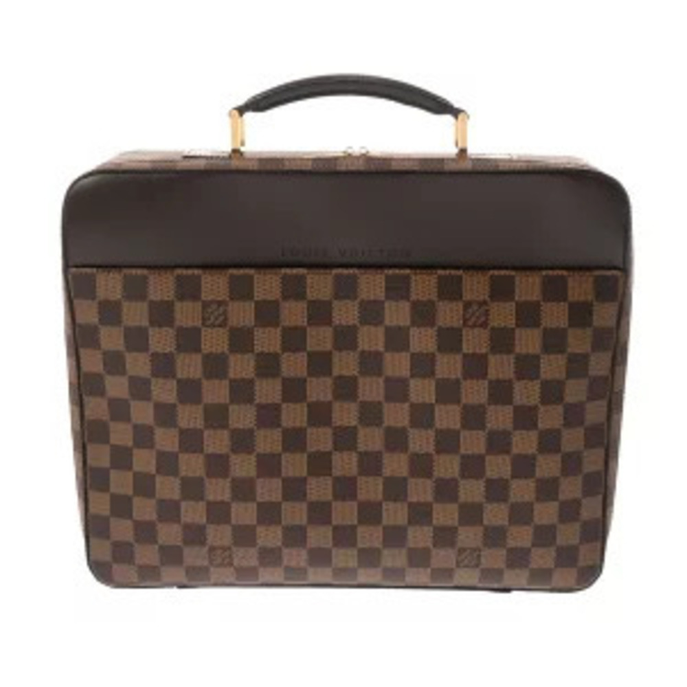 Louis Vuitton Damier Porte Ordinateur Savana Brown Canvas Business Bag